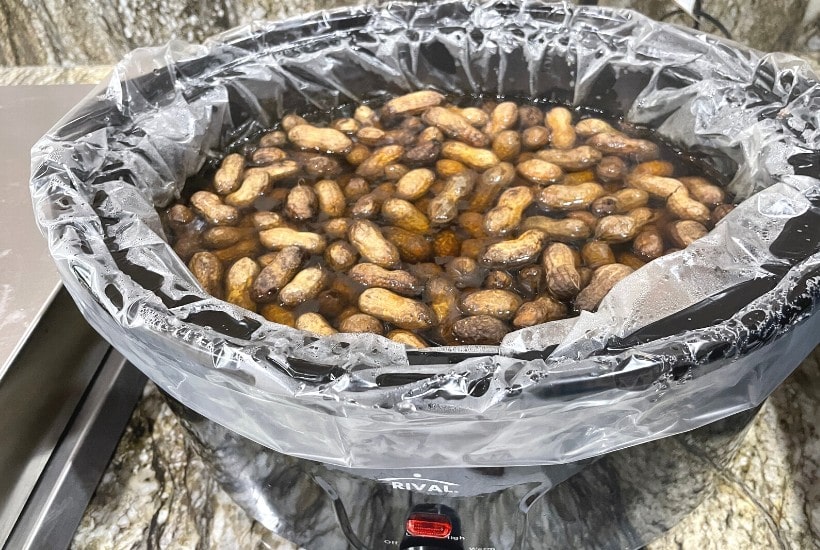 boiled peanuts cooked in crockpot