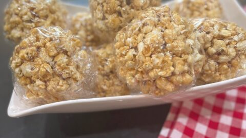 caramel popcorn balls