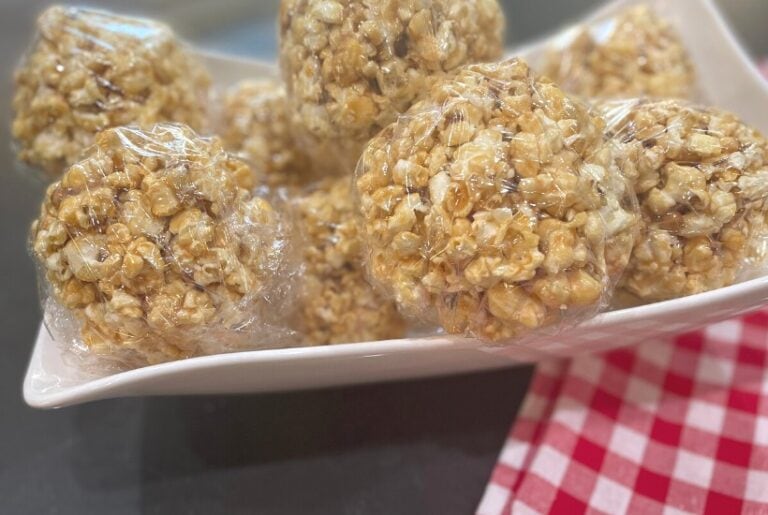 caramel popcorn balls