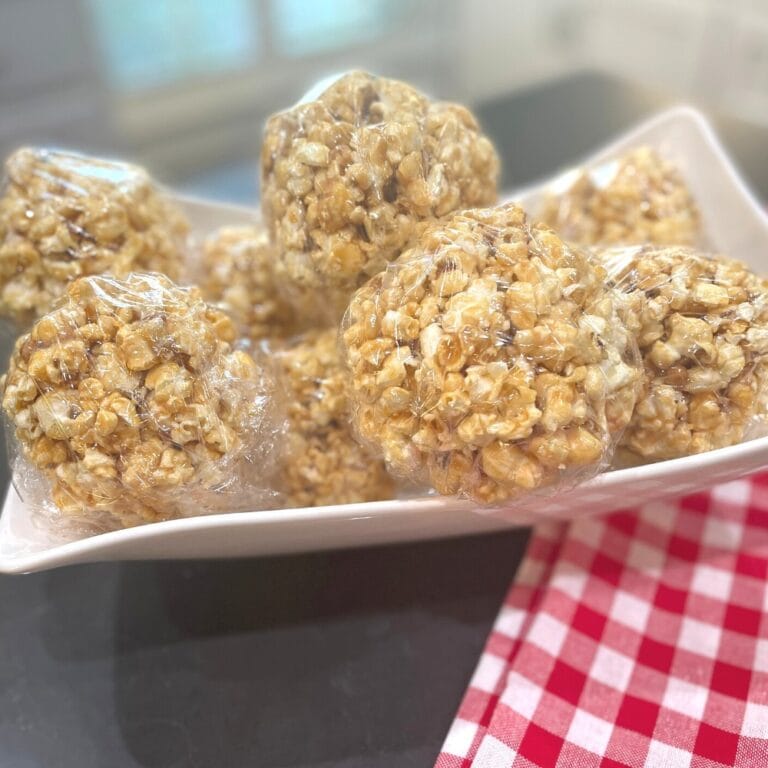 Easy Caramel Popcorn Balls Jeannie Pence