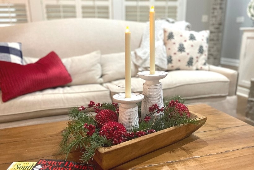 Simple Christmas Centerpiece