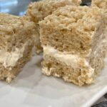 rice krispies bar with vanilla filling