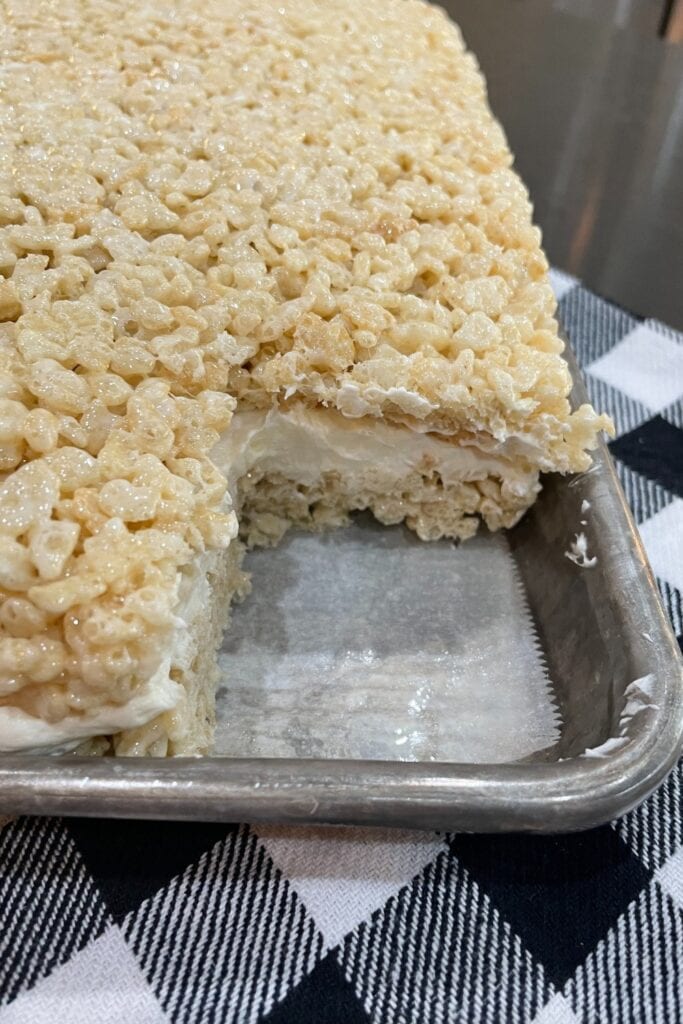 taste the rice krispie treats with vanilla filling