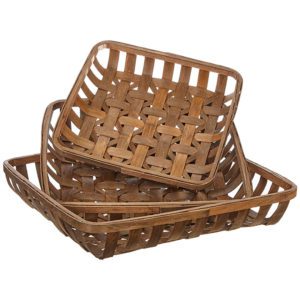 raz set of 3 redwood tobacco baskets 4020251