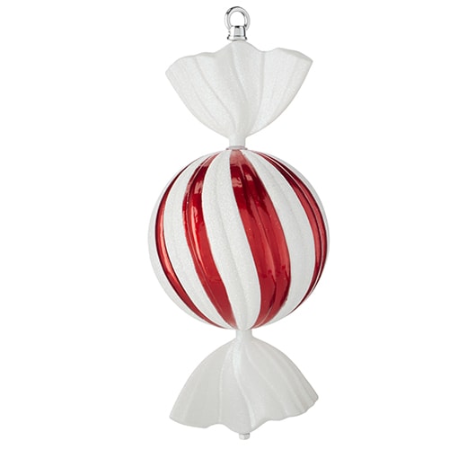 large peppermint candy ornament