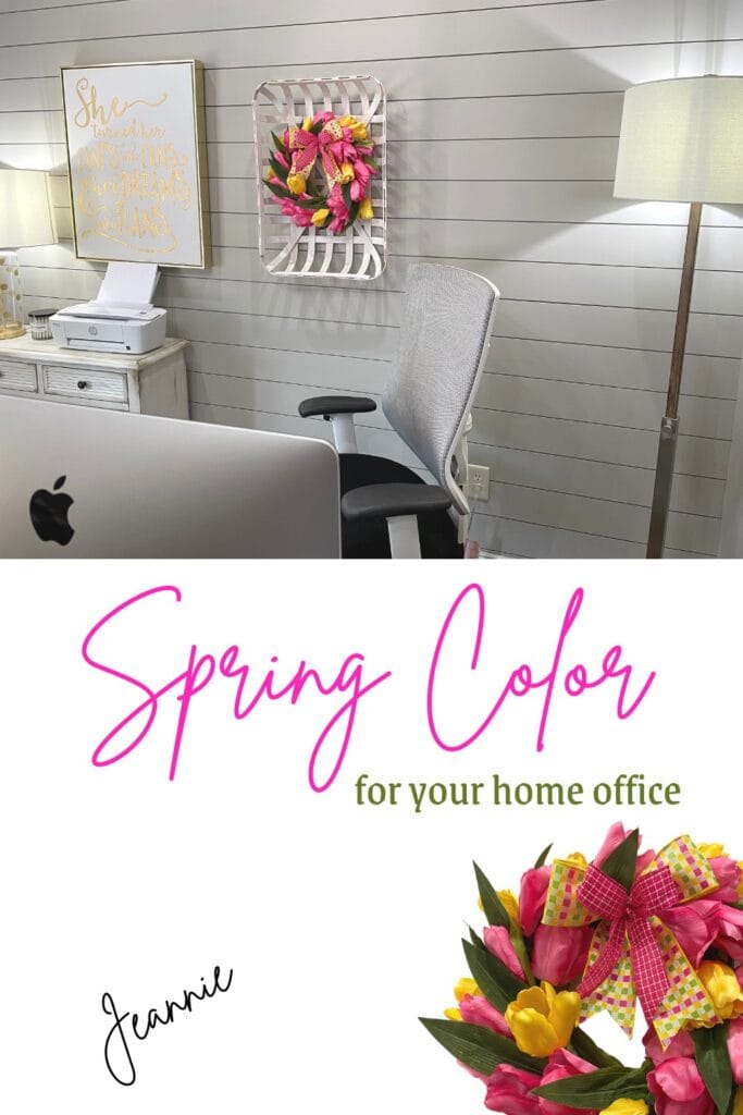 spring color for your home office