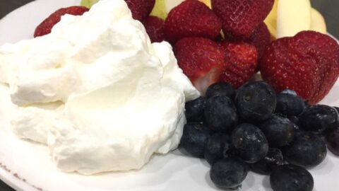 whipped cream, homemade recipe