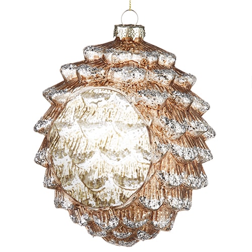 pinecone tea light holder ornament