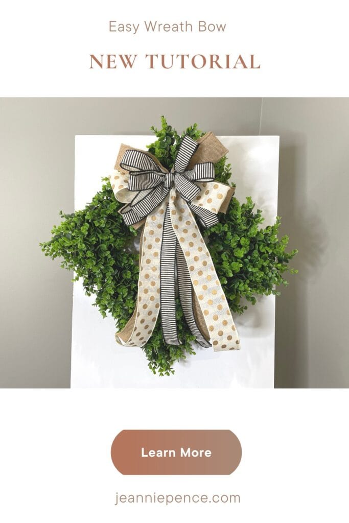 easy everyday wreath bow tutorial