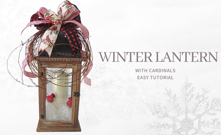 How to Decorate a Lantern for Winter