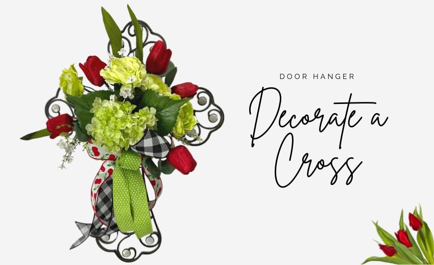 Decorate a Cross Door Hanger