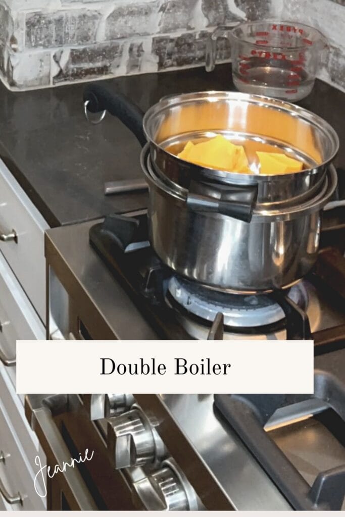 double boiler to melt velveeta cheese