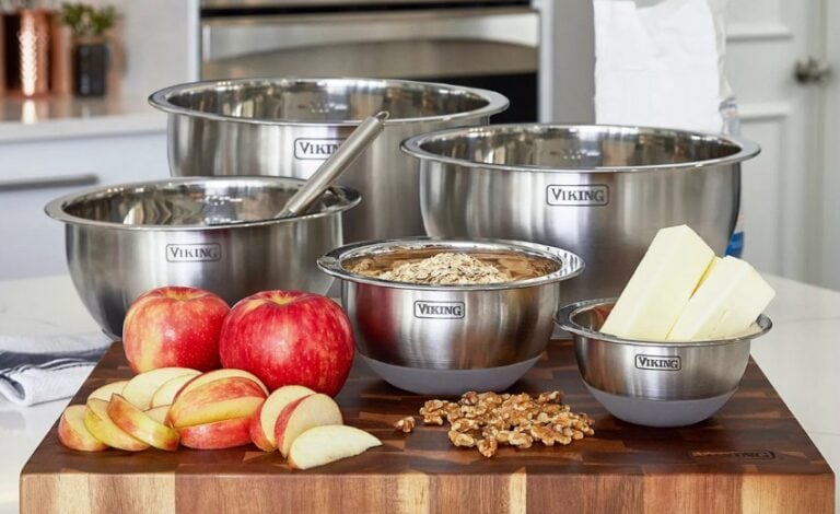 viking stainless steel mixing bowls