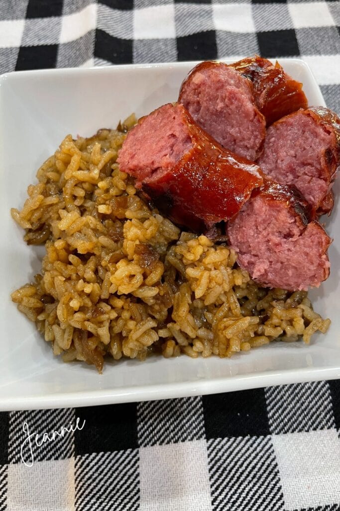 dirty rice with smoked sausage