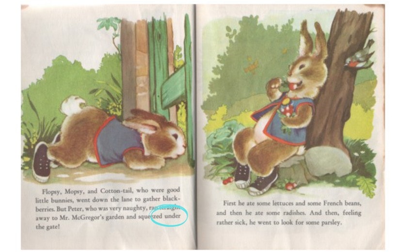 peter rabbit and mr mcgregor's garden little golden book