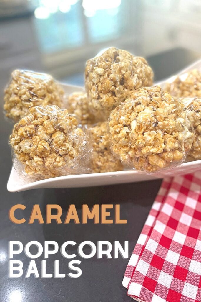 easy caramel popcorn balls for a quick snack
