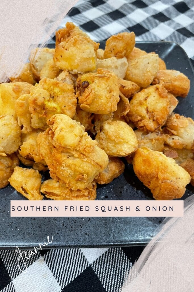 southern fried squash and onion chunks