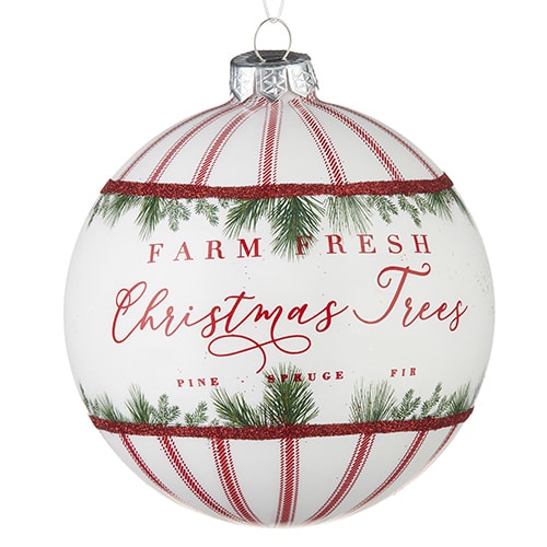 farm fresh christmas tree ball ornament