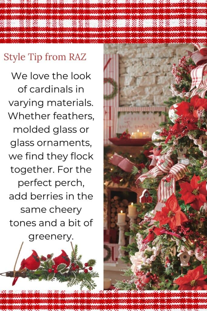 style tip from raz for a country christmas tree