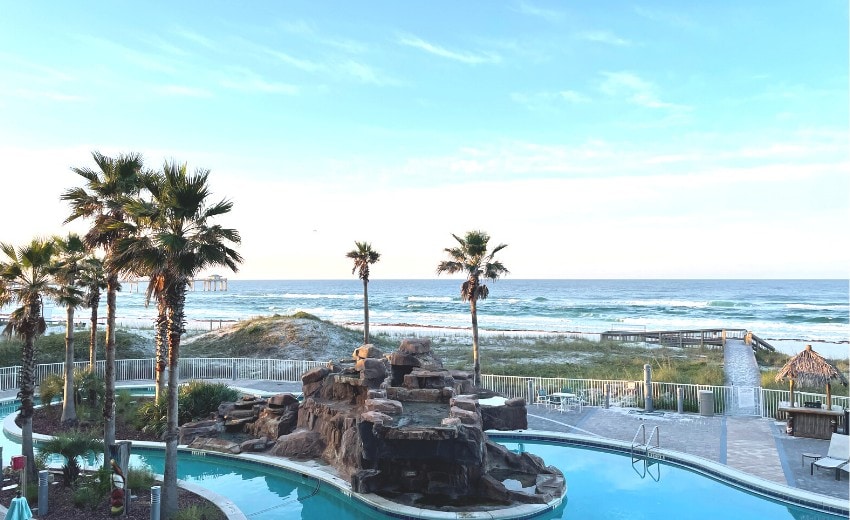 florida coast view from hotel room