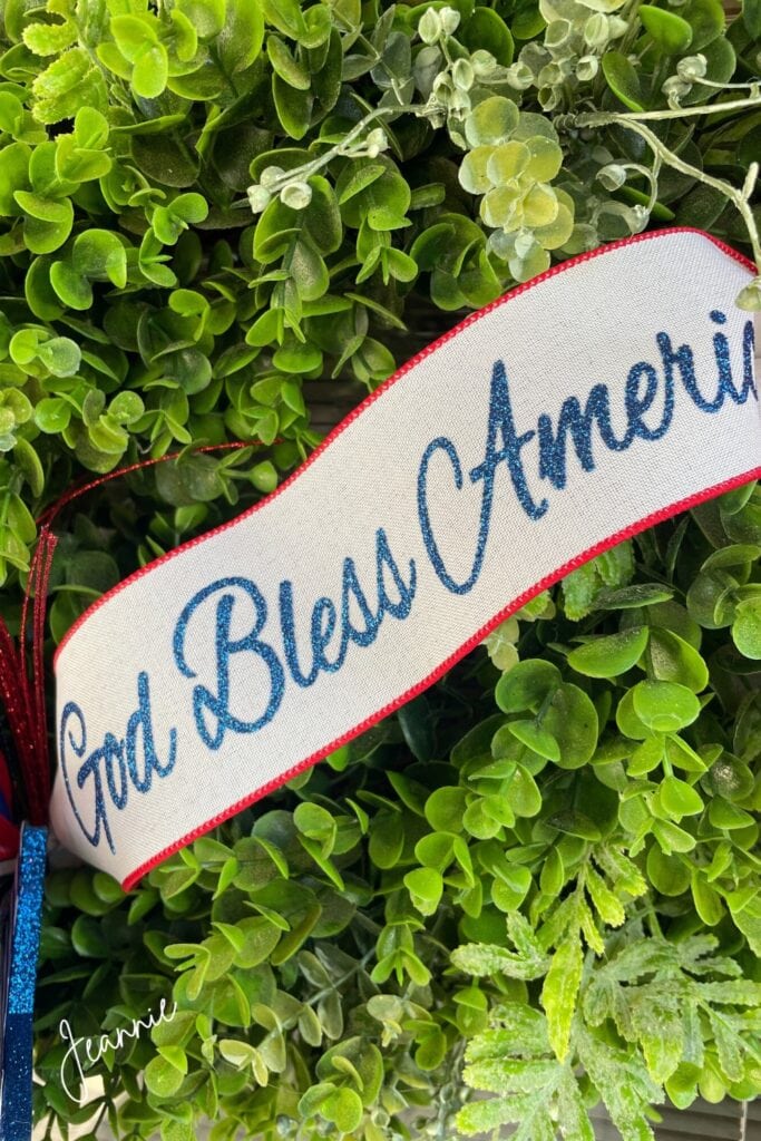 God Bless America Patriotic Ribbon