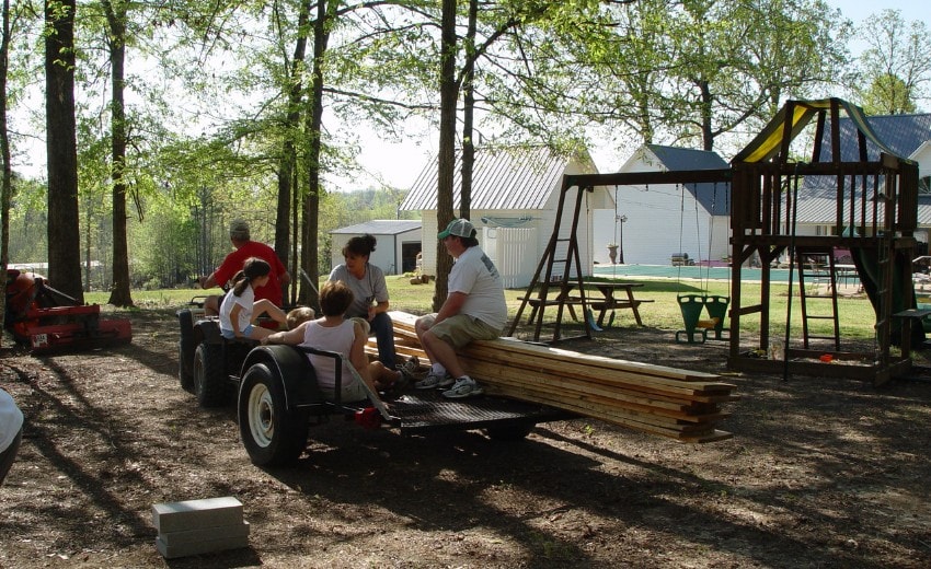 building the playhouse
