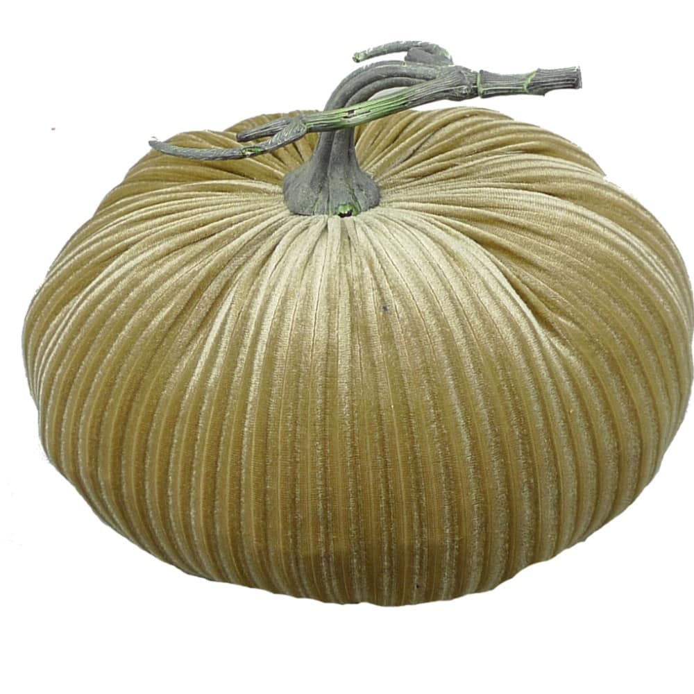 cream fabric pumpkin