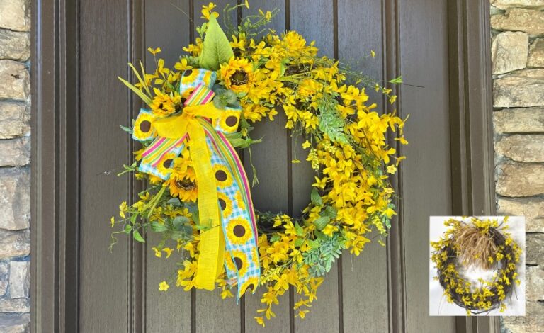 forsythia wreath
