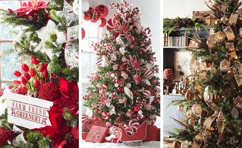 collection of beautifully decorated christmas tree, hundreds to browse