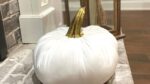 cream fabric pumpkin tutorial