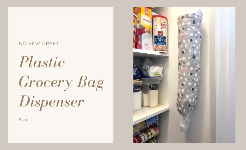 Diy grocery bag holder no sew sales
