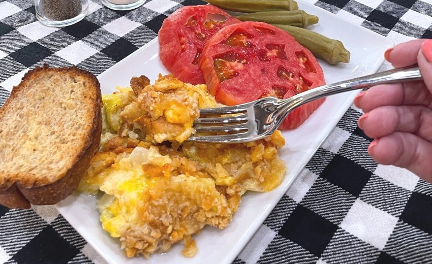 Squash Casserole with Ritz Cracker Topping