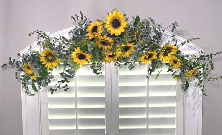 Eucalyptus Garland with Sunflowers