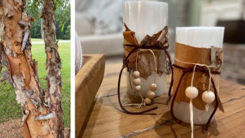 decorate candles for fall tutorial
