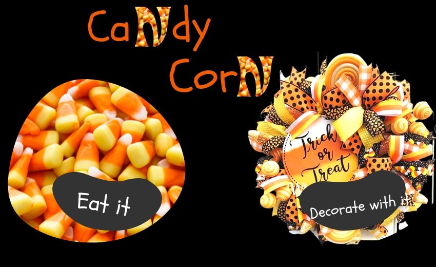 candy corn decor