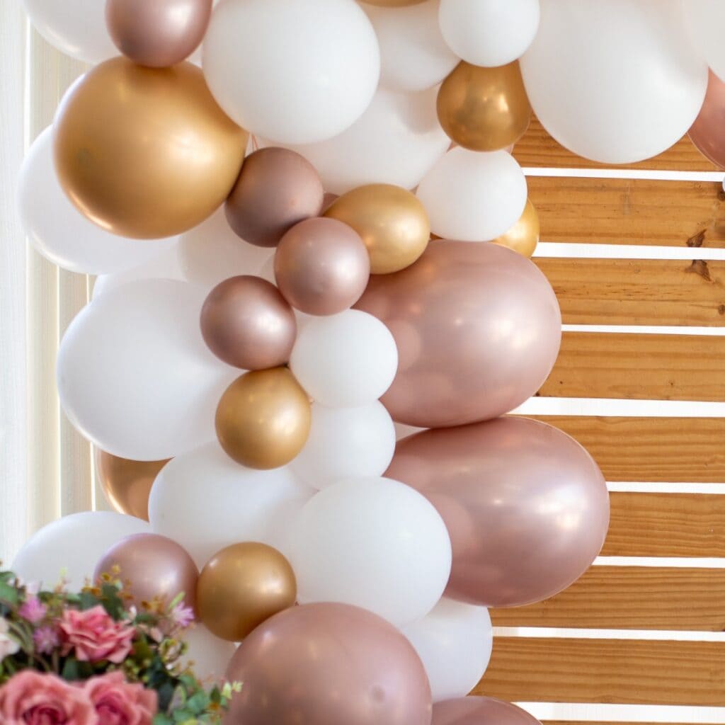 muted shades of balloons
