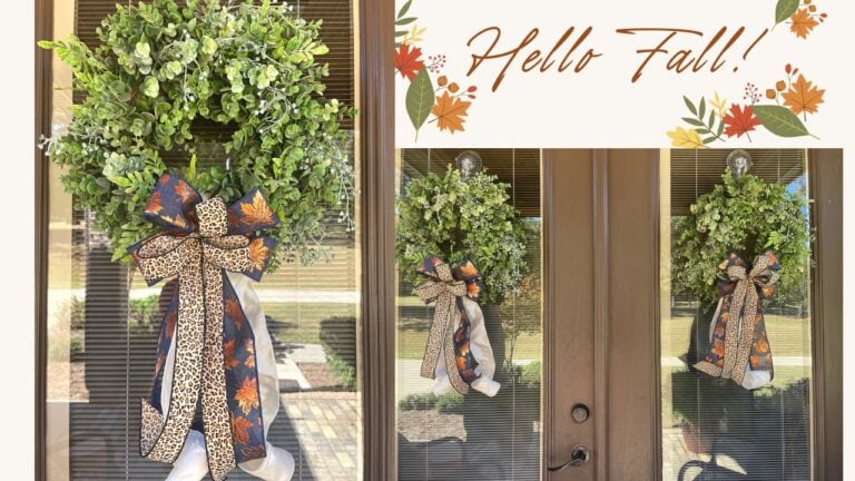 fall wreath bow