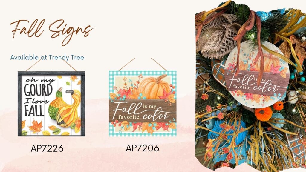 decorative fall signs