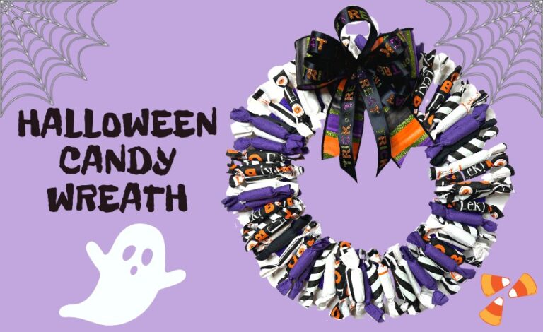 halloween candy wreath