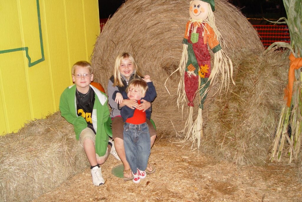 scarecrow, hay bales, wise farms, october to do list