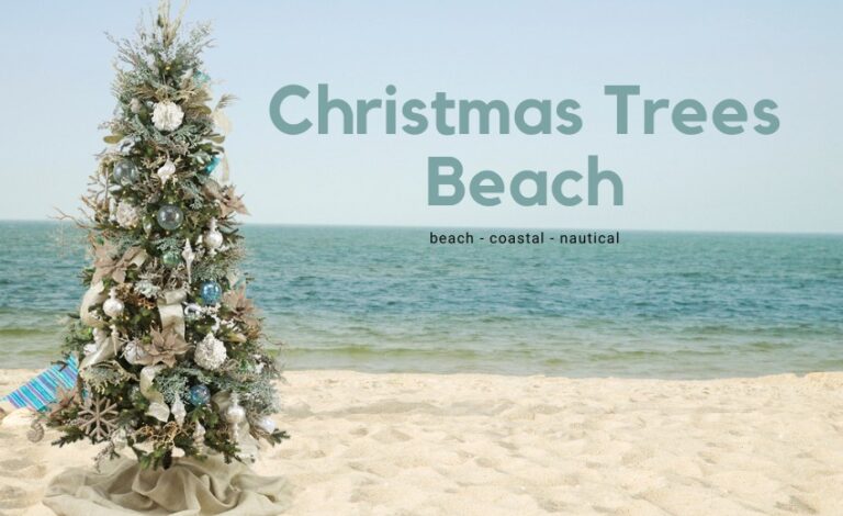 christmas tree with a beach, coastal, or nautical theme