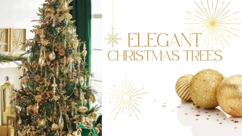 beautifully decorated elegant christmas tree