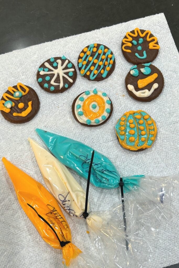 practice decorating cookies