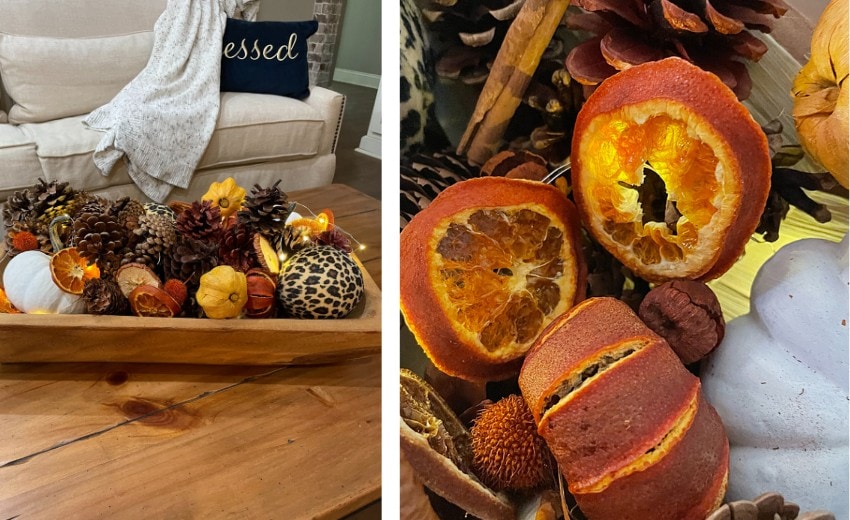 experiment drying orange