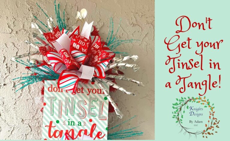 how to make a christmas swag