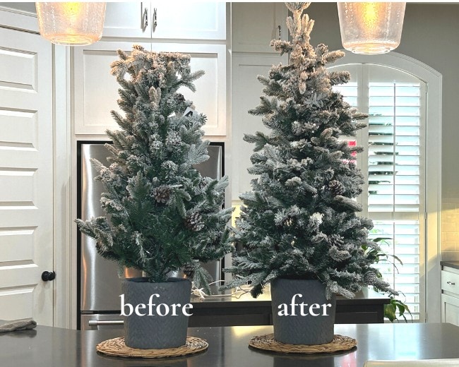 how to fluff an artificial christmas tree