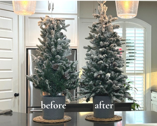 how to fluff an artificial christmas tree