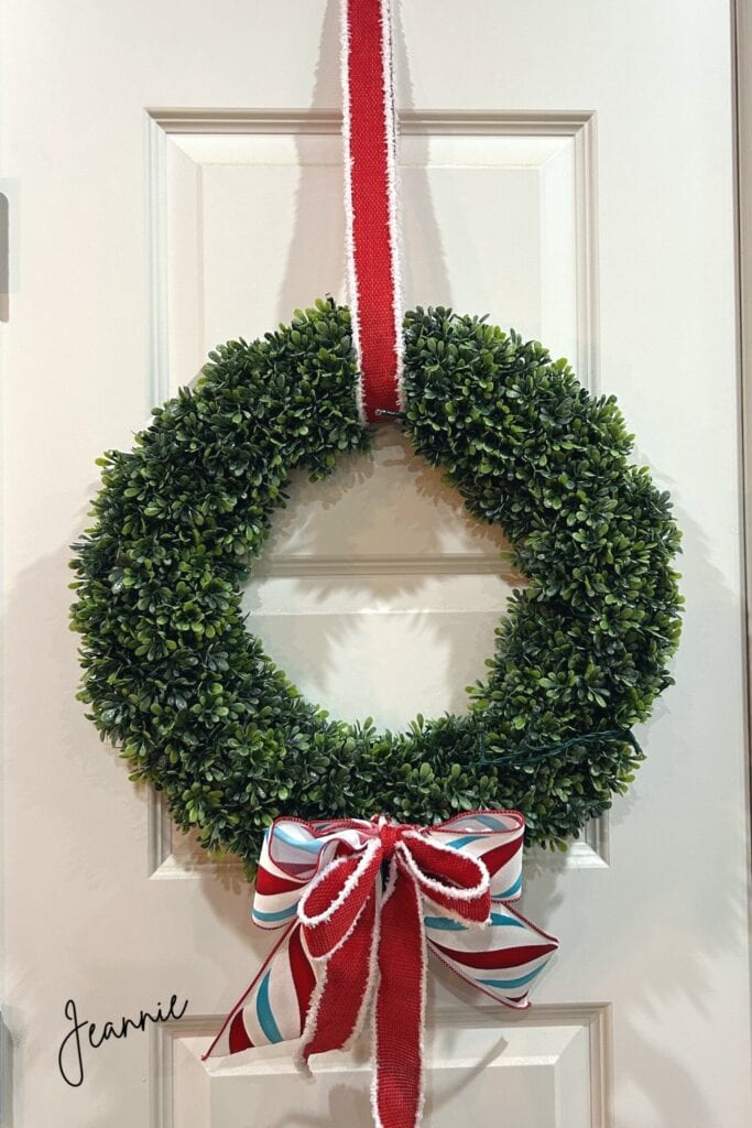 pantry door wreath