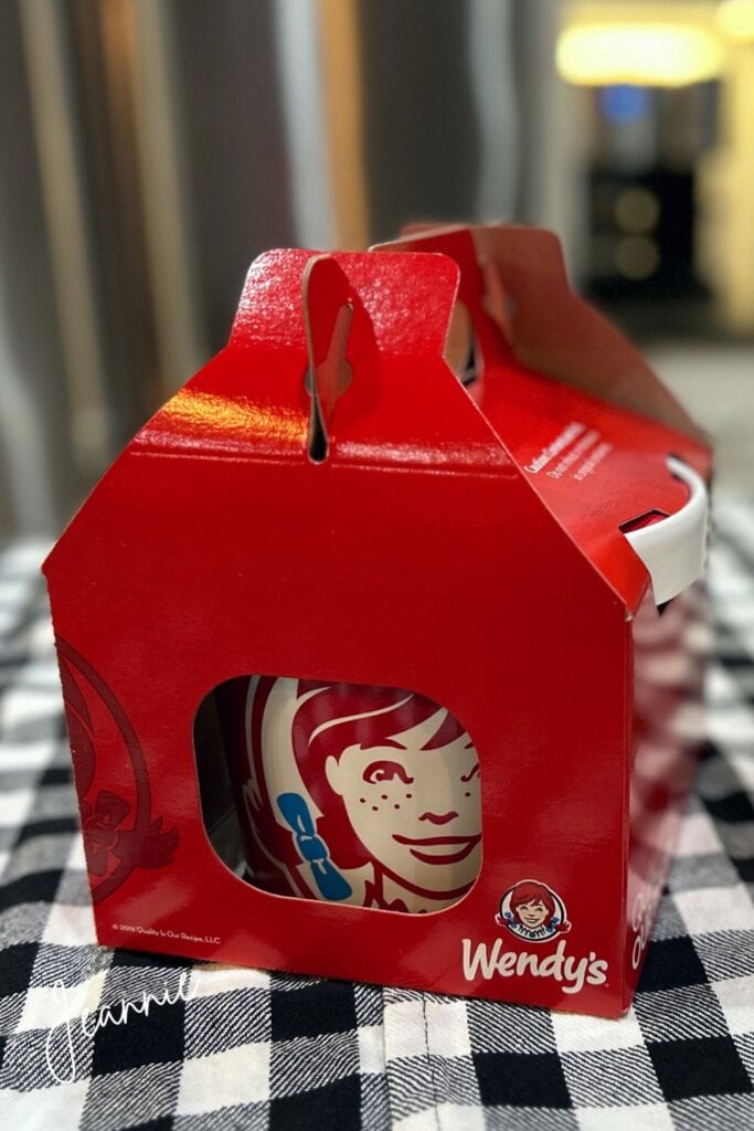 take-out container from Wendys