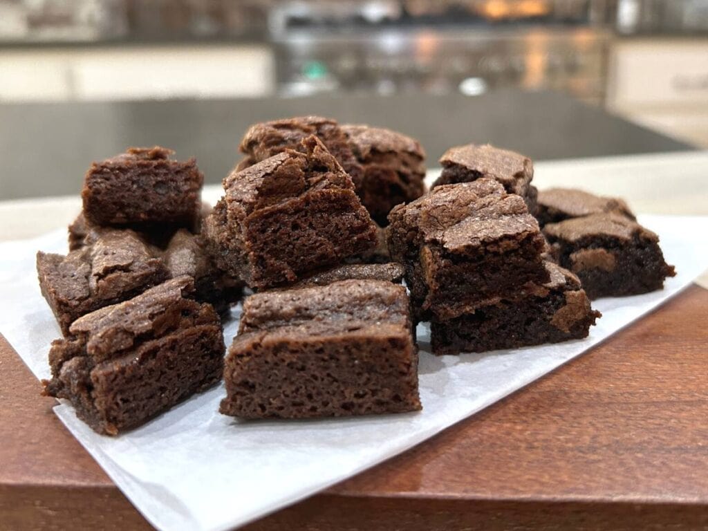 chocolate brownies from a scratch recipe